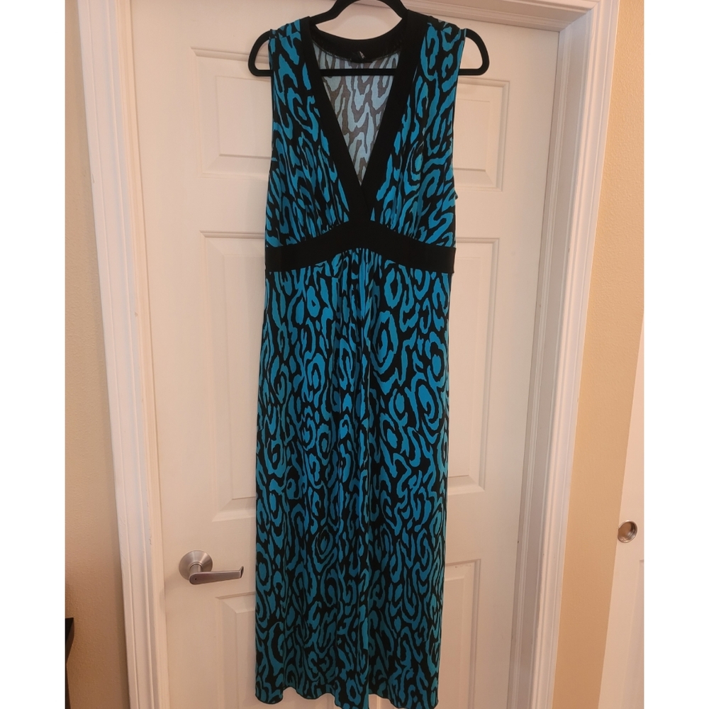 16W PRINT MAXI DRESS Summer Wedding Vacation Party